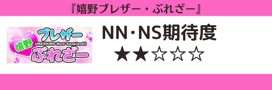 嬉野ブレザー・ぶれざーのロゴとNN・NS期待度