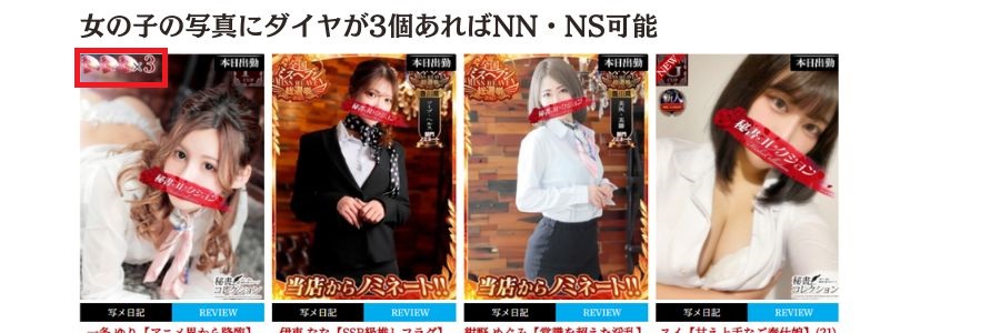 秘書コレクション 高松店NN・NS可能な嬢の見分け方
