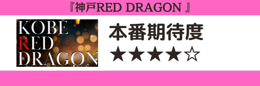 神戸RED DRAGONのロゴと本番期待度