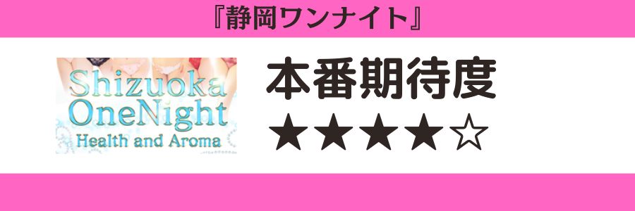 静岡ワンナイトのロゴと本番期待度