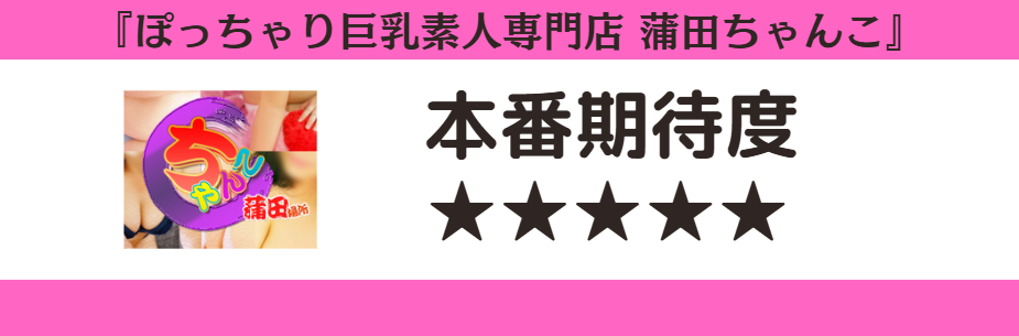 ぽっちゃり巨乳素人専門店 蒲田ちゃんこ 本番期待度