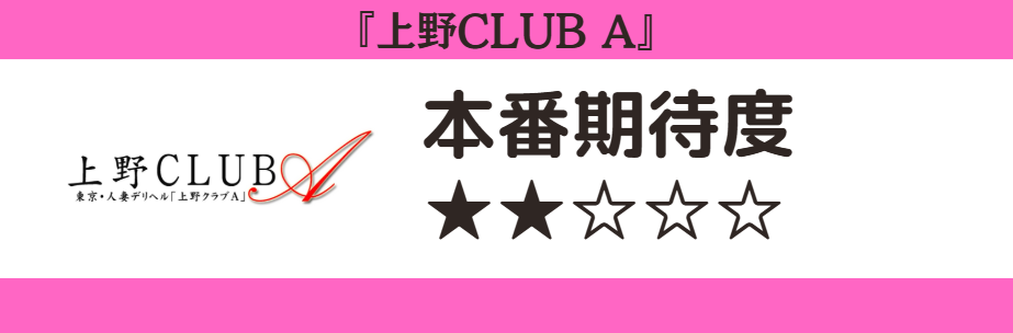 上野CLUB A　本番期待度