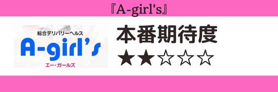 A-girl'sのロゴと本番期待度