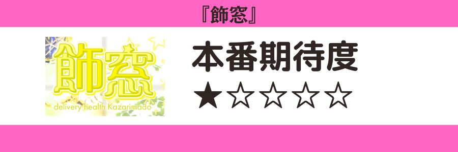 飾窓のロゴと本番期待度