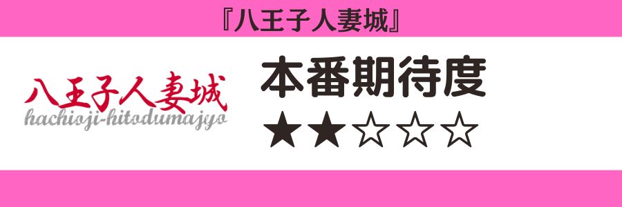 八王子人妻城のロゴと本番期待度