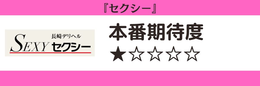 セクシーのロゴと本番期待度