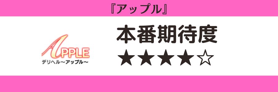 アップルのロゴと本番期待度