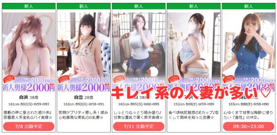 鶯谷人妻城　在籍一覧と評判