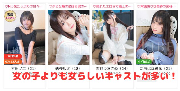 ニューハーフヘルスLIBE東京池袋店 在籍嬢と評判