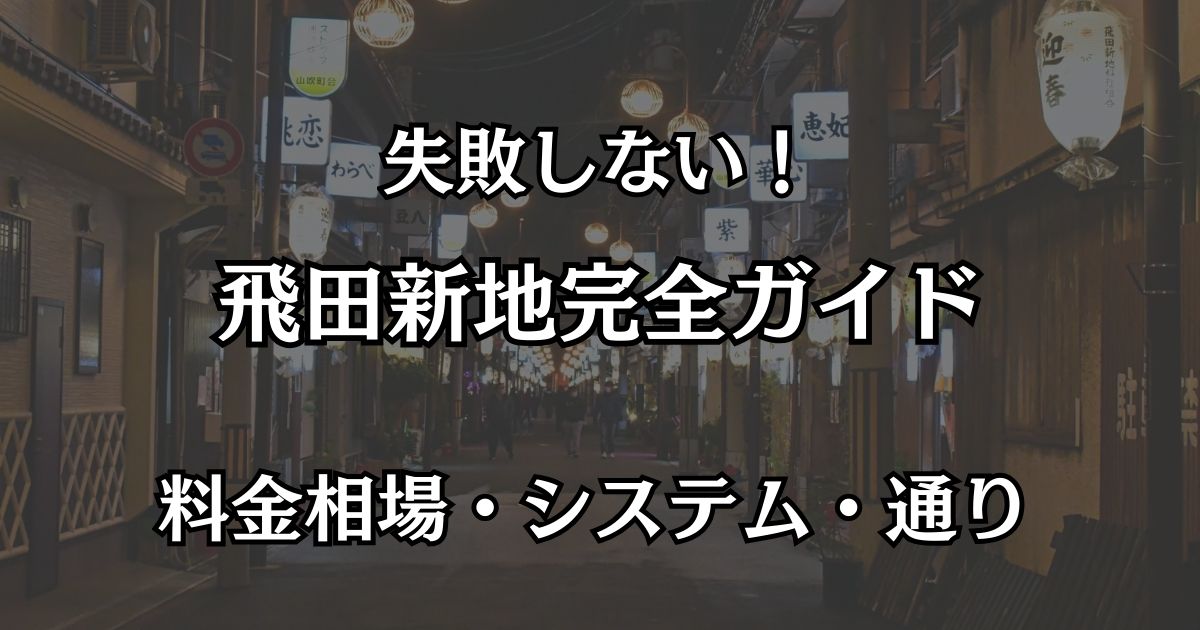 飛田新地の完全攻略ガイド