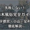 栃木の風俗おすすめエリア完全ガイド！宇都宮・小山・足利の優良店と遊び方