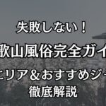 和歌山の風俗完全ガイド！失敗しないエリア選びとおすすめ店を徹底解説