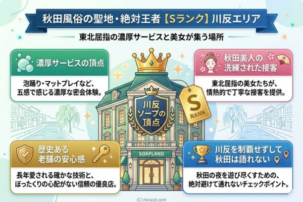 【Sランク】秋田風俗の聖地・絶対王者「川反エリア」
