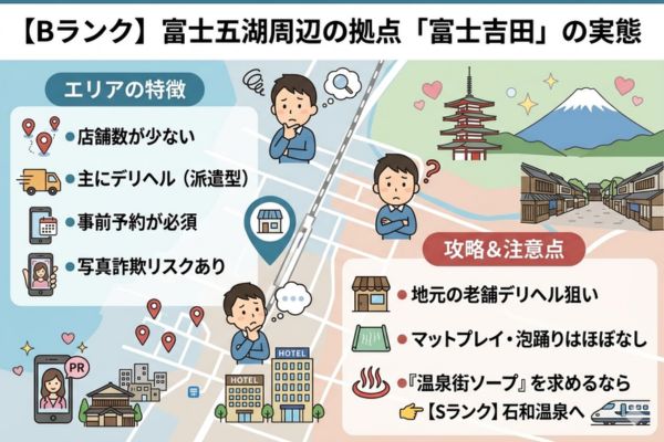 【Bランク】富士五湖周辺の拠点「富士吉田」の実態