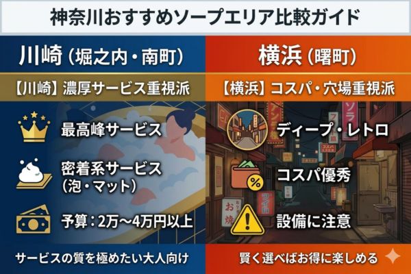 最高峰のサービスを！神奈川のおすすめソープエリア