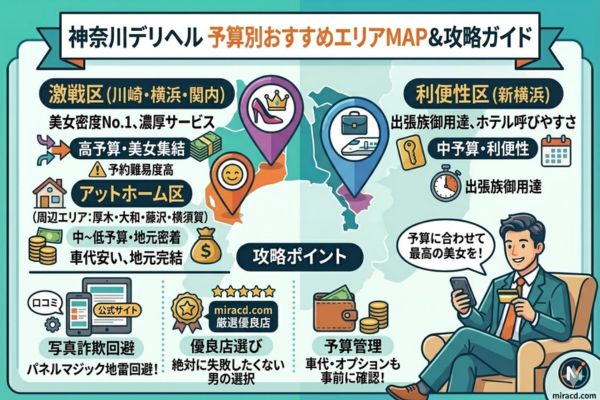 予算に合わせて選べる！神奈川のおすすめデリヘルエリア