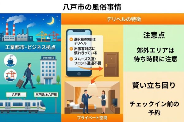 八戸市の風俗事情（出張客から絶大な人気）