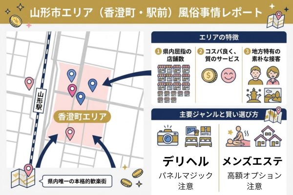 山形市エリア(香澄町・駅前)の風俗事情