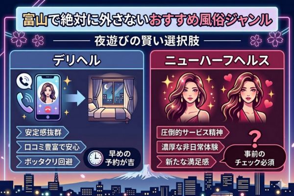 富山で絶対に外さないおすすめ風俗ジャンル