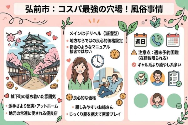 弘前市の風俗事情（穴場・コスパ重視）