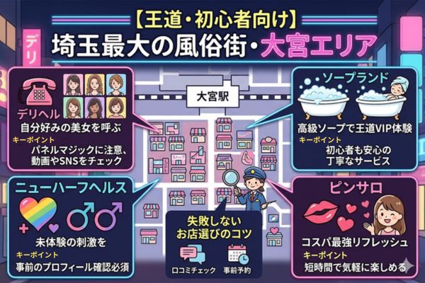 【王道・初心者向け】埼玉最大の風俗街・大宮エリア