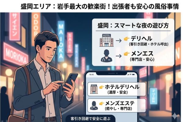 盛岡エリア：岩手最大の歓楽街！出張者も安心の風俗事情