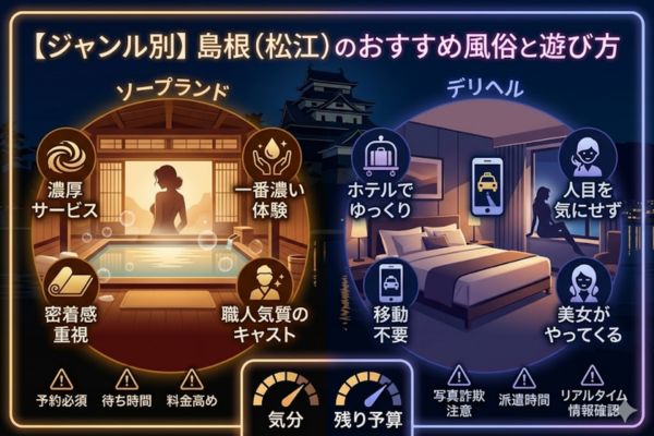 【ジャンル別】島根（松江）のおすすめ風俗と遊び方