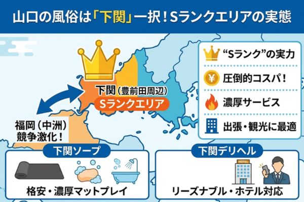 【結論】山口の風俗は「下関」一択!Sランクエリアの実態
