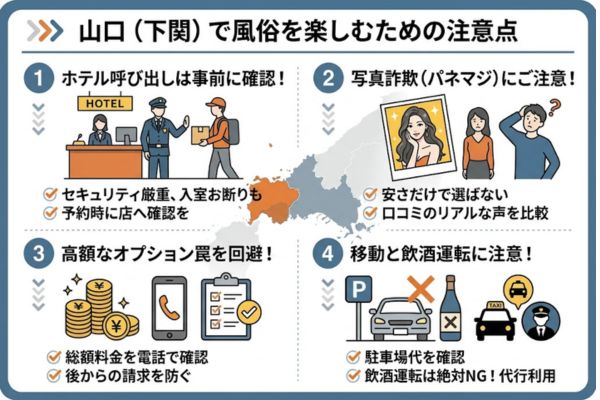 山口(下関)で風俗を楽しむための注意点