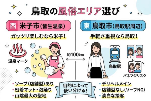 鳥取の風俗事情と絶対に失敗しないエリア選び