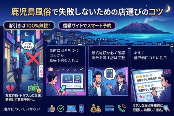 鹿児島風俗で失敗しないための店選びのコツ
