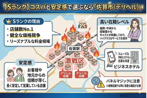 【Sランク】コスパと安定感で選ぶなら「佐賀市（デリヘル）」