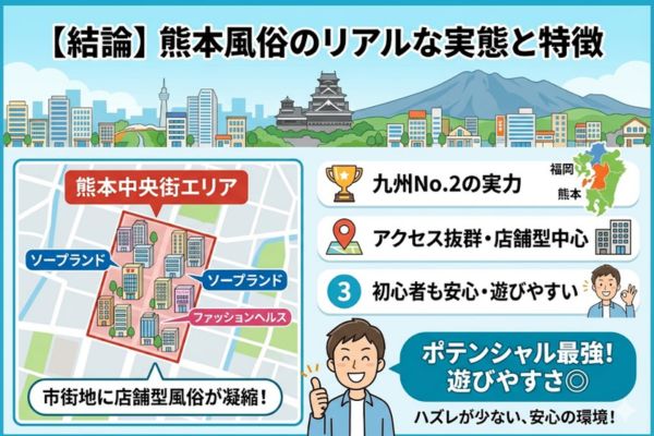 【結論】熊本風俗のリアルな実態と特徴